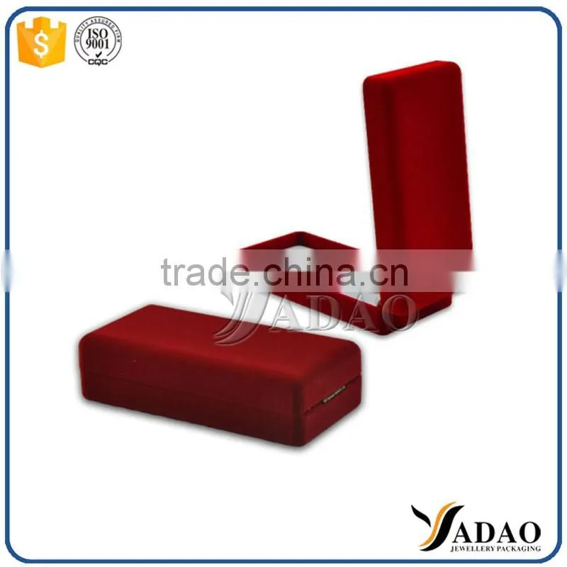 Luxury custom red small jewelry package box