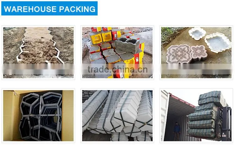 Plastic Concrete Block Interlocking Paver Mold Cement Paving Stone Mould