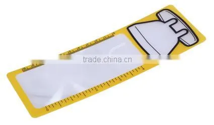 hot sale cute high quality bookmarks magnifying glass ruler