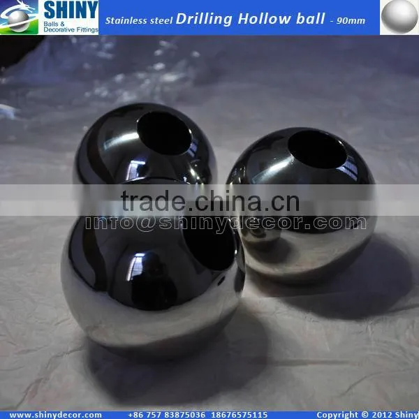 90mm dig hole stainless steel hollow ball