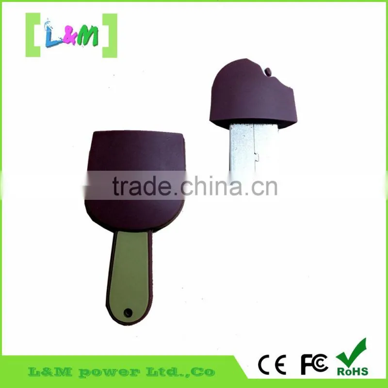 2015 cartoon ice candy pvc USB flash drive with high speed flash