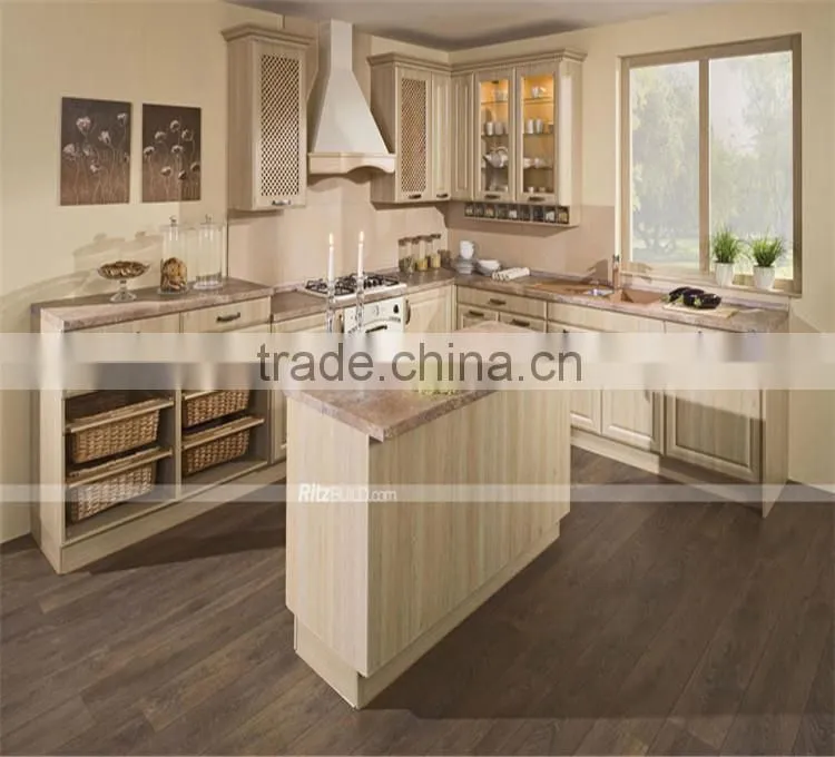 High quality kitchen platform design for modular pvc kitchen cabinet