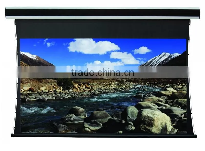 200" Electric Projector Screen Tab Tensioned with 3D Screen
