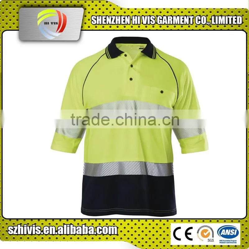 Wholesale Custom Made New Design Fashion Cheap Hi Vis Polo Shirt