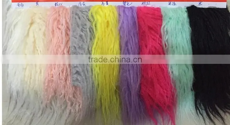 Top quality new fashion knit fur scarf factory