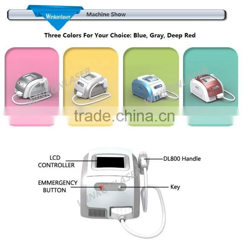 portable laser hair removal machine with Germany 808nm diode laser technology with CE and ROHS certificate