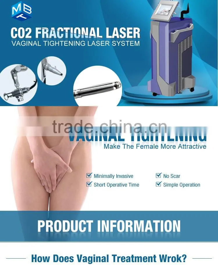 Professional vaginal tightening machine co2 fractional laser treatment for face and body