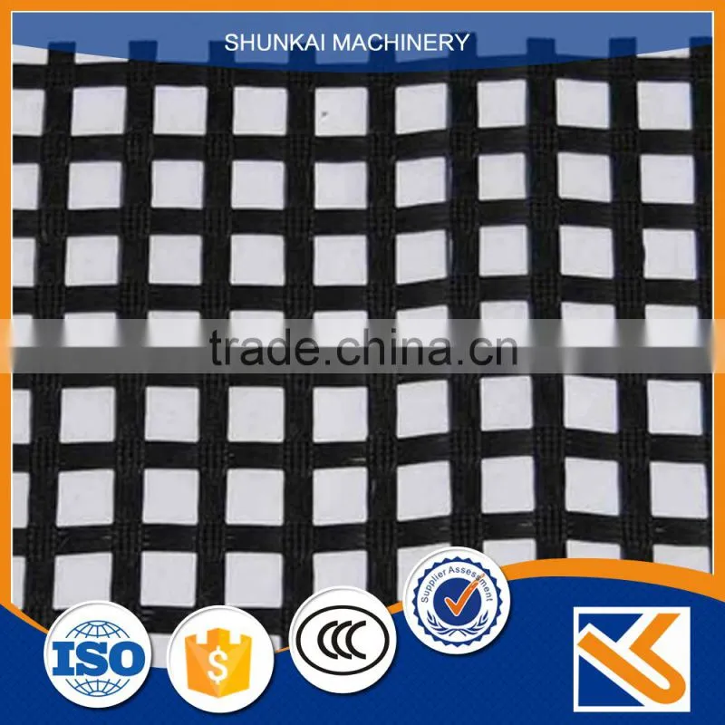China supplier fiberglass Biaxial geogrid for pavements CE certificate