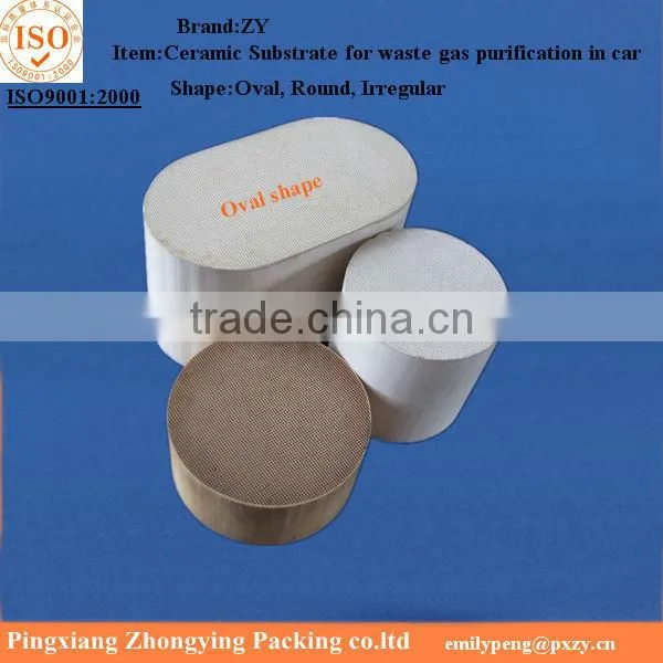 waste gas emission treatment ceramic honeycomb, Car ceramic substrate