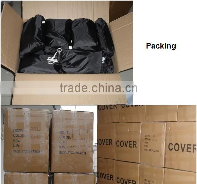 Universal Motorcycle Cover silver Rain Cover Waterproof & Dust-proof Uv protection Custom size and Color for Motorcycle