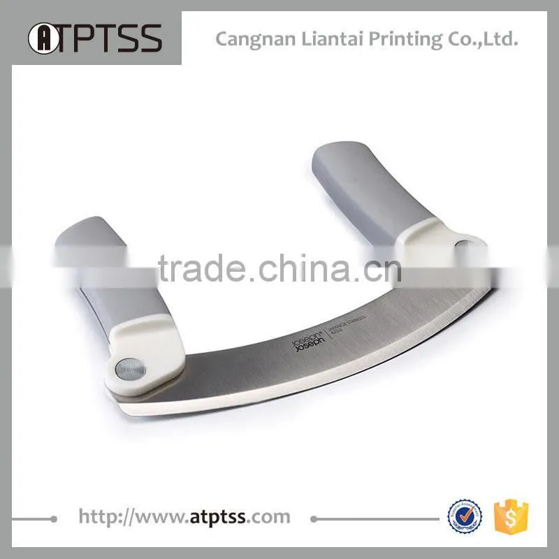 sharp edged double handle foldable knife