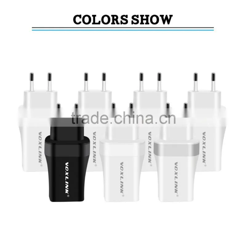 VOXLINK Eu plug 5V 3.4A 3 USB ports wall charger adapter with CE FCC ROHS