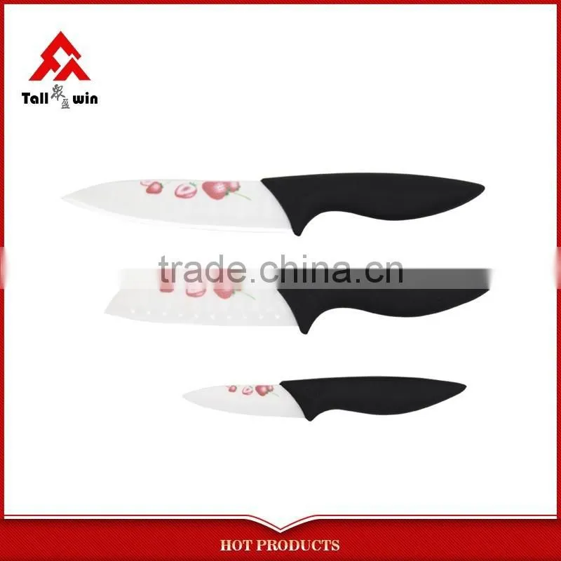 non-stick ceramic coating fruit carving knife set