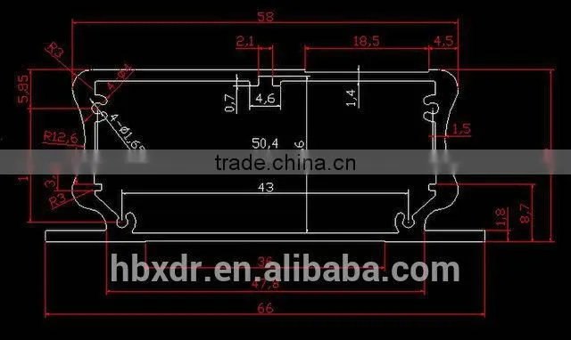best selling anodizing 6061 and 6063 T5 aluminium shell for electrical connector