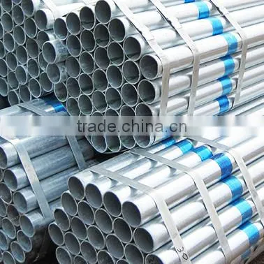 3"4.3mm ASTM A53 hot dipped galvanized round steel tubes quality