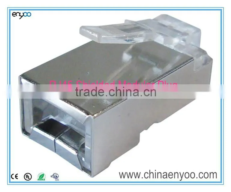 Cat6 Shielded RJ45 Modular Plugs/Connectors for Solid and stranded Wire