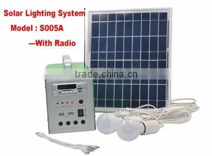 Top selling small solar power system home lighting for home 10W / 20W / 100W