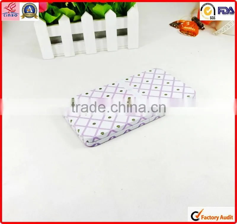 factory sale custom rectangular wholesale battery tin box
