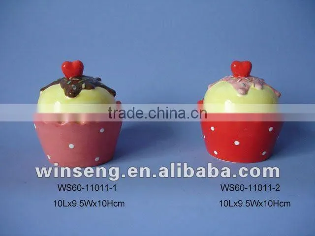 hot selling Cat and Fish decorative ceramic cake holder