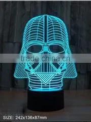 3D effect dice shape USB charging desktop night light