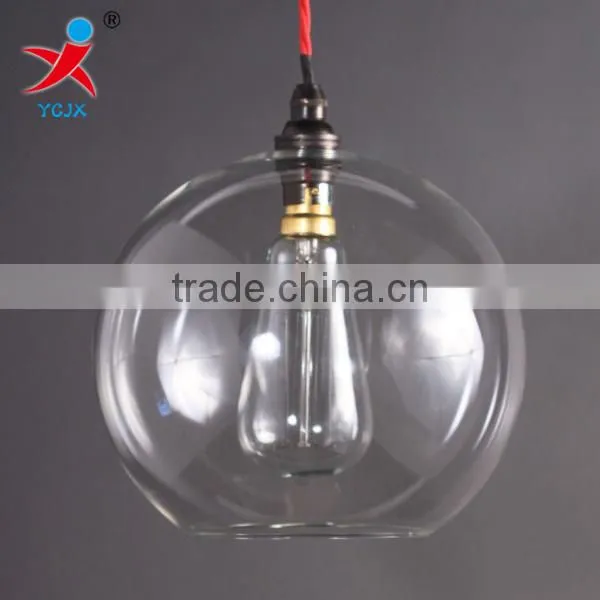 Clear Glass Ball Pendant Lamp Hanging