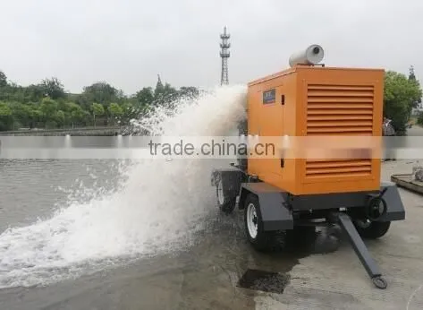 manufature price big type 8inch move water pump portable diesel water pump