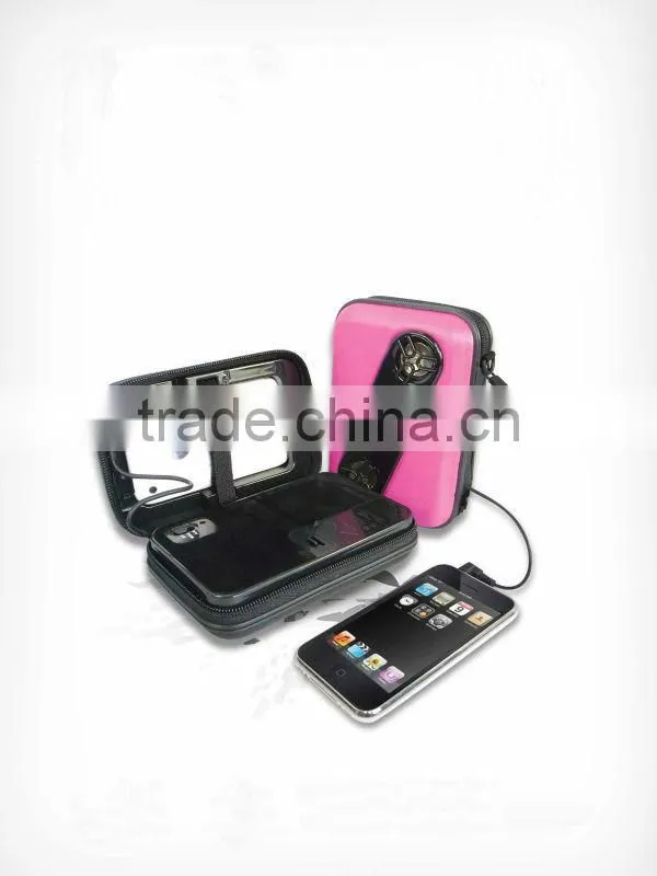 Mini and fashion Protable mobile phone/MP3 speaker bag