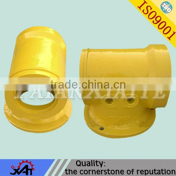 WCB cast steel casting resin sand casting cnc machining for pipe parts three-way pipe