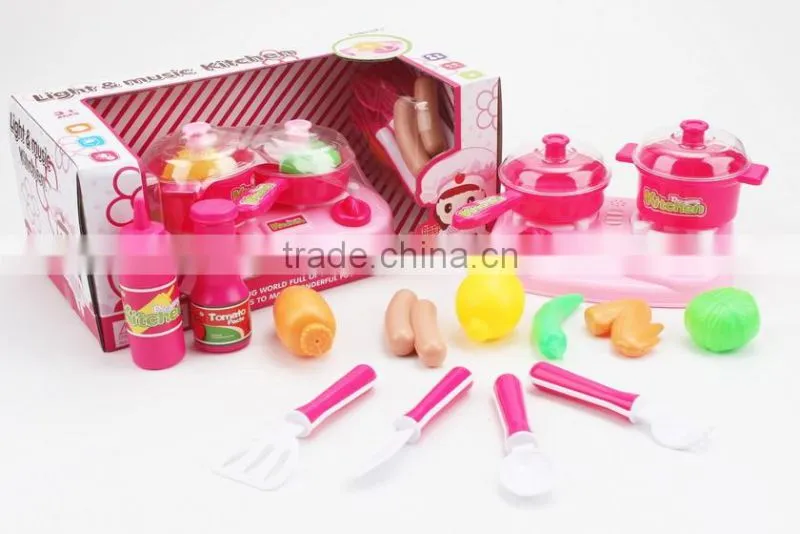 2016 hot selling fantastic kitchen play set for little girl