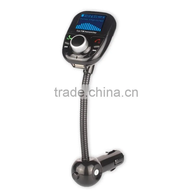 high end Car MP3 player with Bluetooth car kit car charger FM transmitter TF card/USB disk cigar lighter lcd sceen