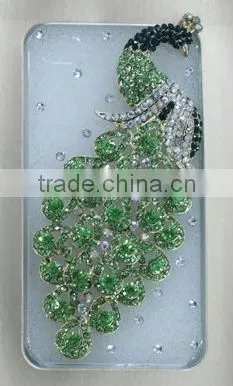 peacock case for iphone 4g peacock chrome diamond case for iphone 4