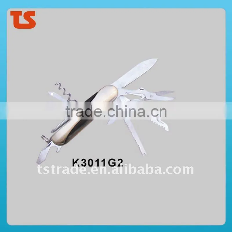 2014 New design mini pocket LED hand tools function multi function knife tools K3011G2