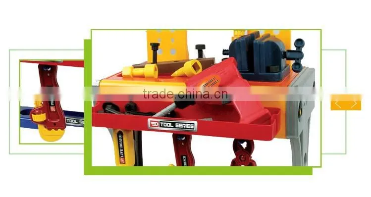 Kids pretend play toy assembly hand tools set in box