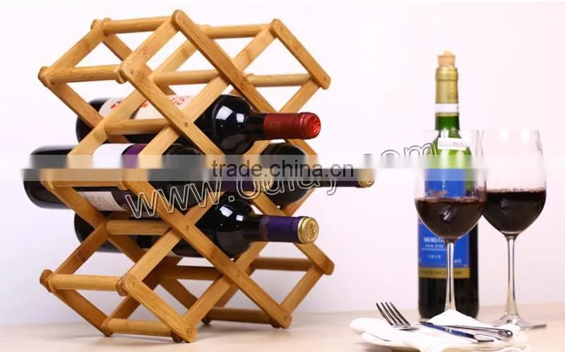 high pressured and spliced nature bamboo wine bottle holders