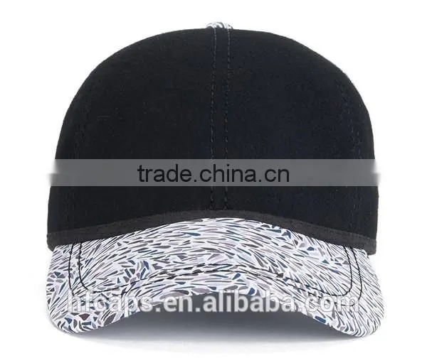 100% Wool Custom Cheap Baseball Cap For Sale