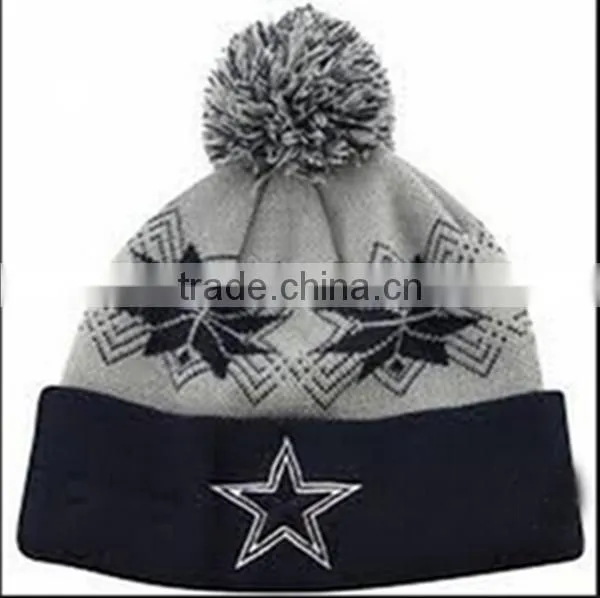 bulk cheap wholesale custom winter hat with top ball