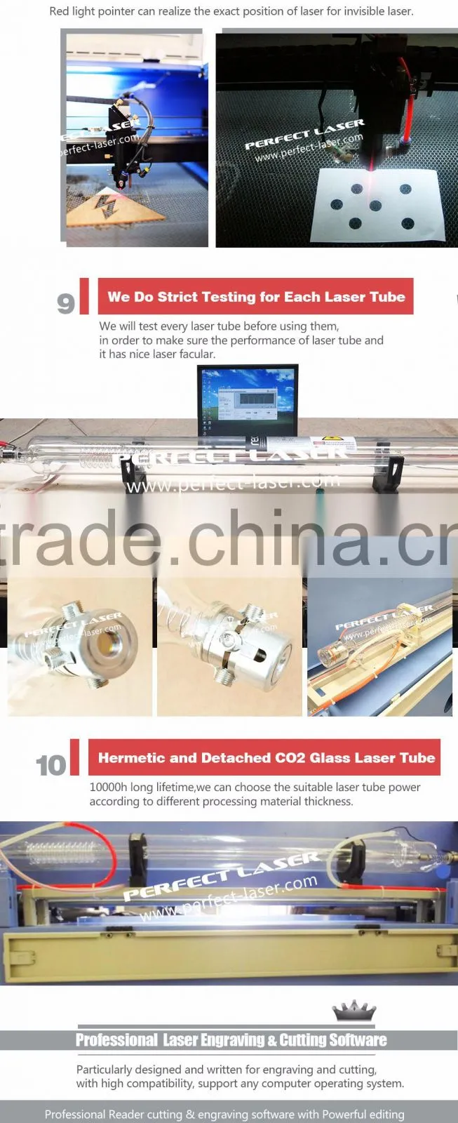 Professional Mini Co2 Laser Engraving Cutting Machine 150W 100W On Wood