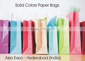 Kraft Paper Bags with Twisted Paper Handles and logo printed