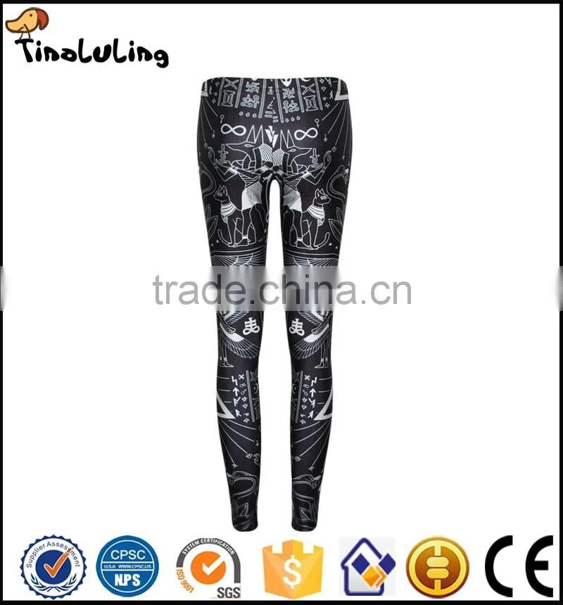 2017 New Arrival Fashion Women Legging pattern Digital Print Fitness Leggings New Pants Punk Trousers Jeggings