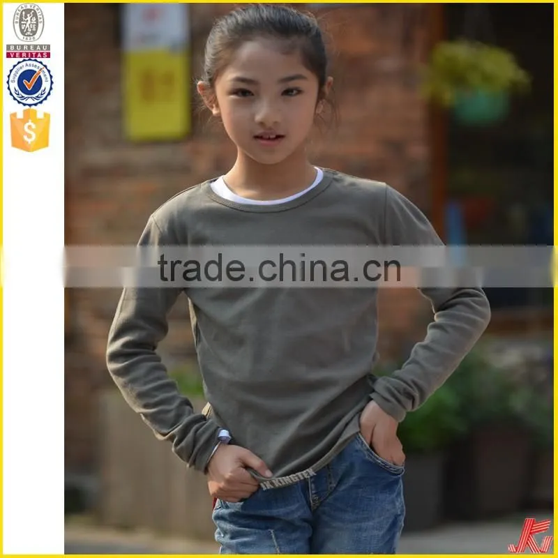 custom logo design kids round neck t-shirt