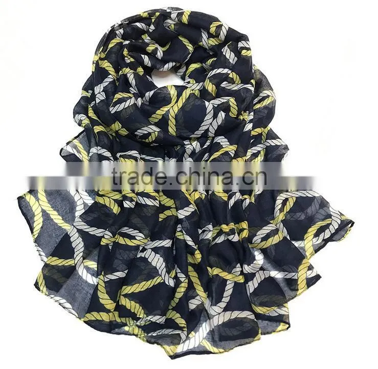 high quality thick voile printed scarf women spring summer new styles fashion scarves shawl
