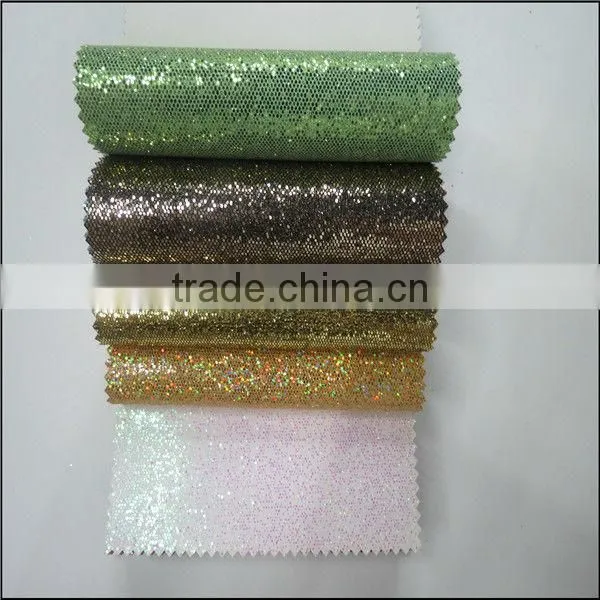 Made in China 2013Good style glitter artificial leather
