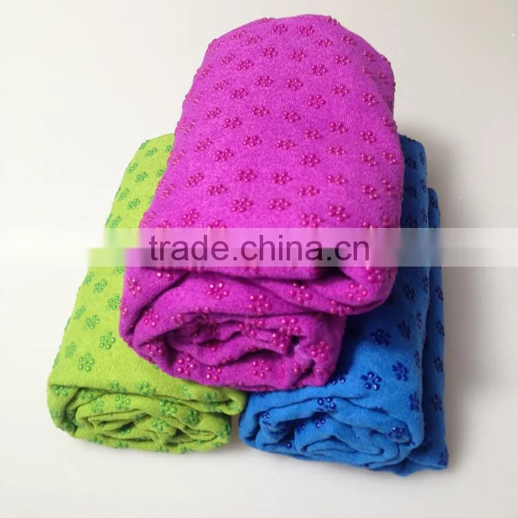 Towel yoga mat fabrics yoga towel gymnastics with mesh bag