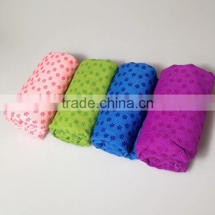 Towel yoga mat fabrics yoga towel gymnastics with mesh bag