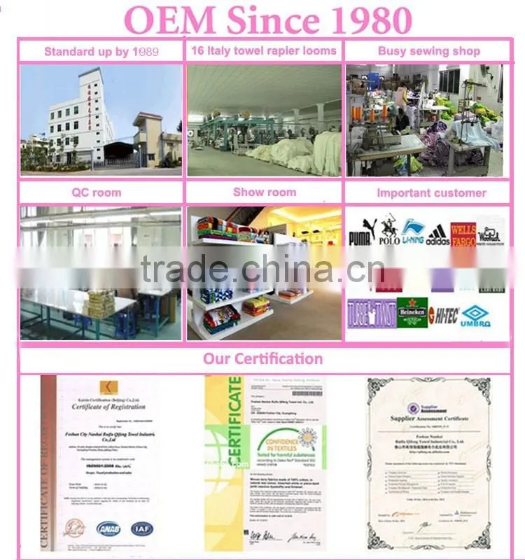Textile wholesale cotton jacquard sport towel custom