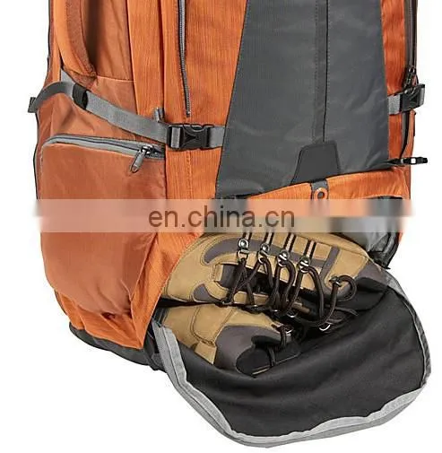40L +15L Large capacity high quality travel bag hiking backpack