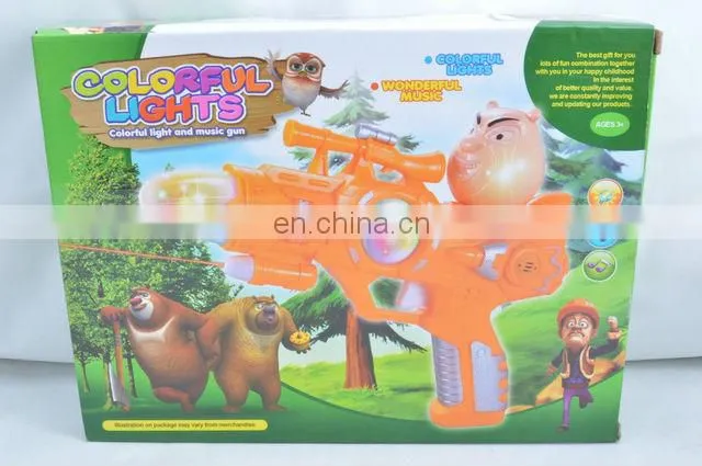 2014 Colorful Light and Music Plastic Supper Gun Toy