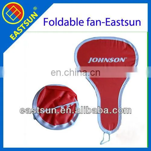 Hot selling customized printing summer foldable fan 190T polyester fan