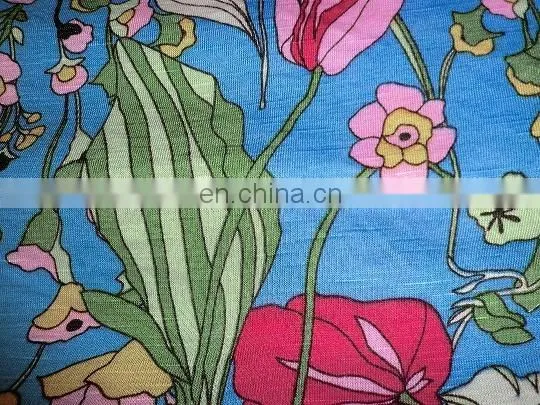 2014 Fashion new design wholesale rayon spandex bamboo fabric wholesale with printed