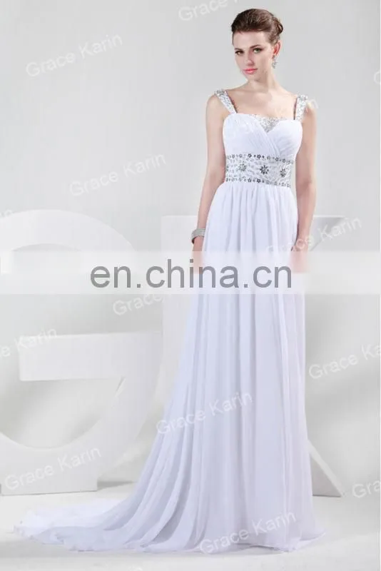 2015 Hot Sale Chiffon Prom Gown Strap Designs Evening Dress CL4469